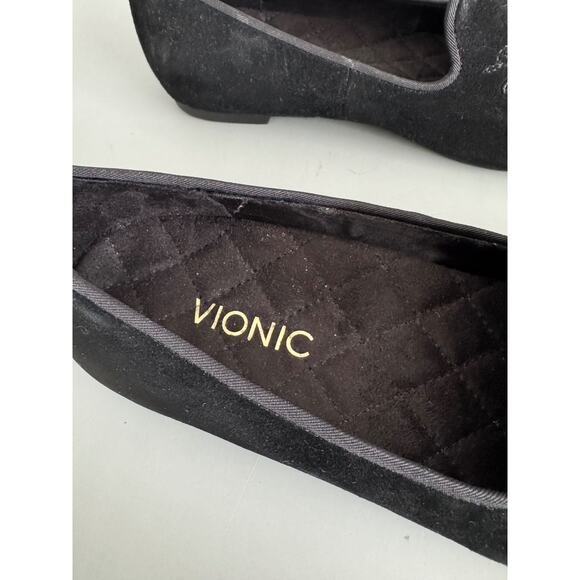 Vionic Women’s Black Suede Driving Loafers Comfor Support Size 8.5 Flats - Picture 7 of 8